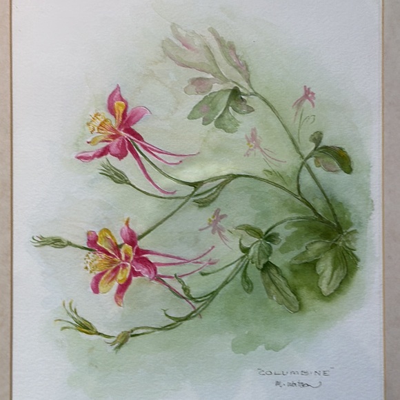 Original Framed Watercolour by M. Watson - Picture 2 of 4